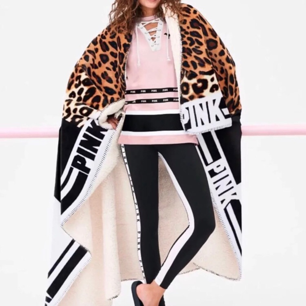 Vs Pink Sherpa Blanket